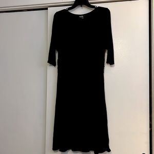Athleta Black Ruched Waist Dress Size XL